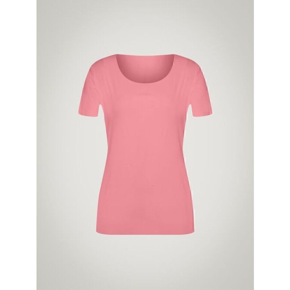 Wolford Pink Short Sleeve Scoop Neck Tee